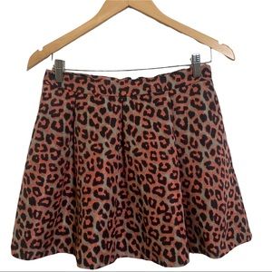 Animal Print Mini Skirt M